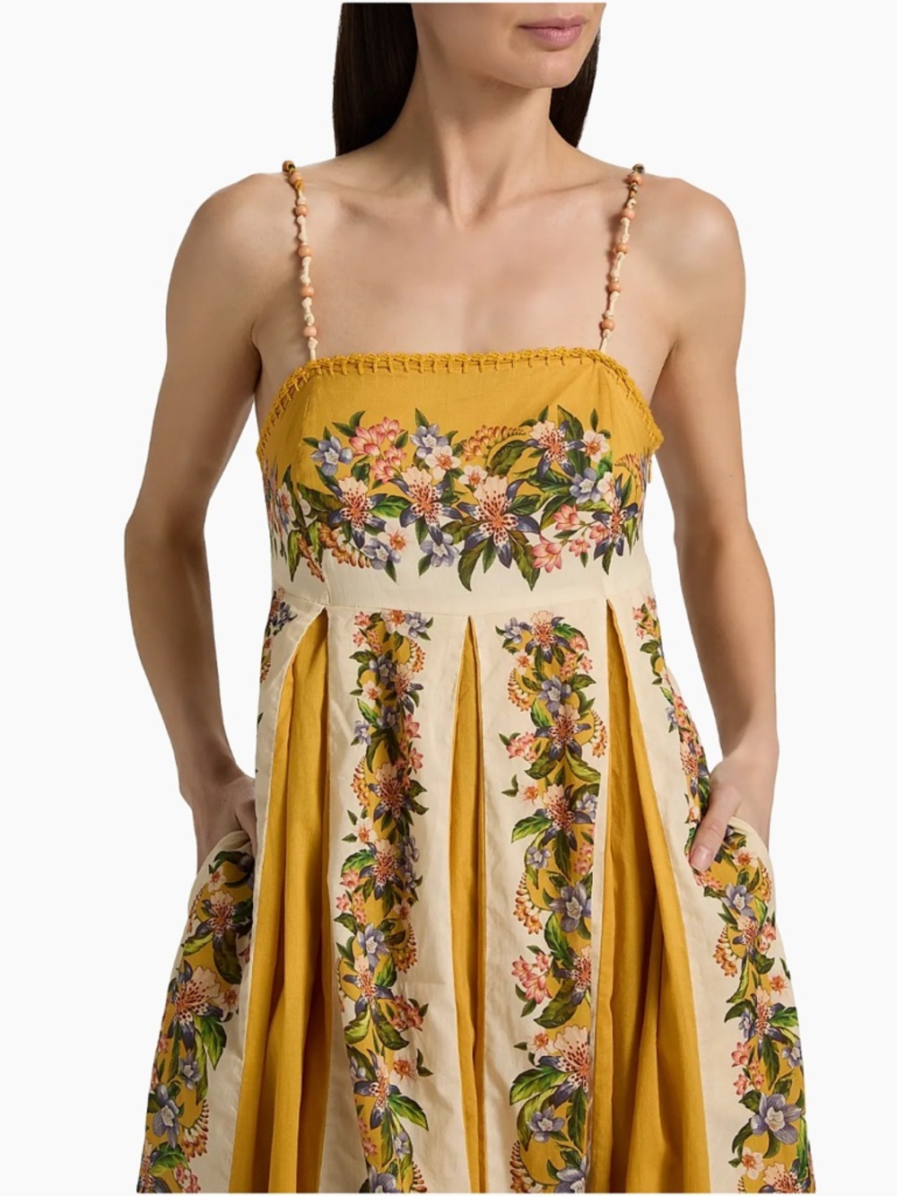 FARM Rio Sand Hilo Stripes Maxi Dress Size Medium NWT - Picture 13 of 16